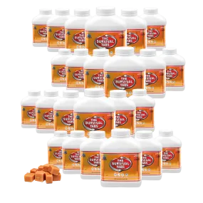 12-month survival storage food butterscotch 25year shelf life none GMO gluten-free
