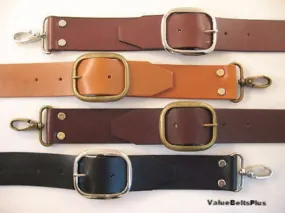 1.5" Sturdy Leather Adjustable Crossbody Luggage Bag Replacement Strap 6 lengths