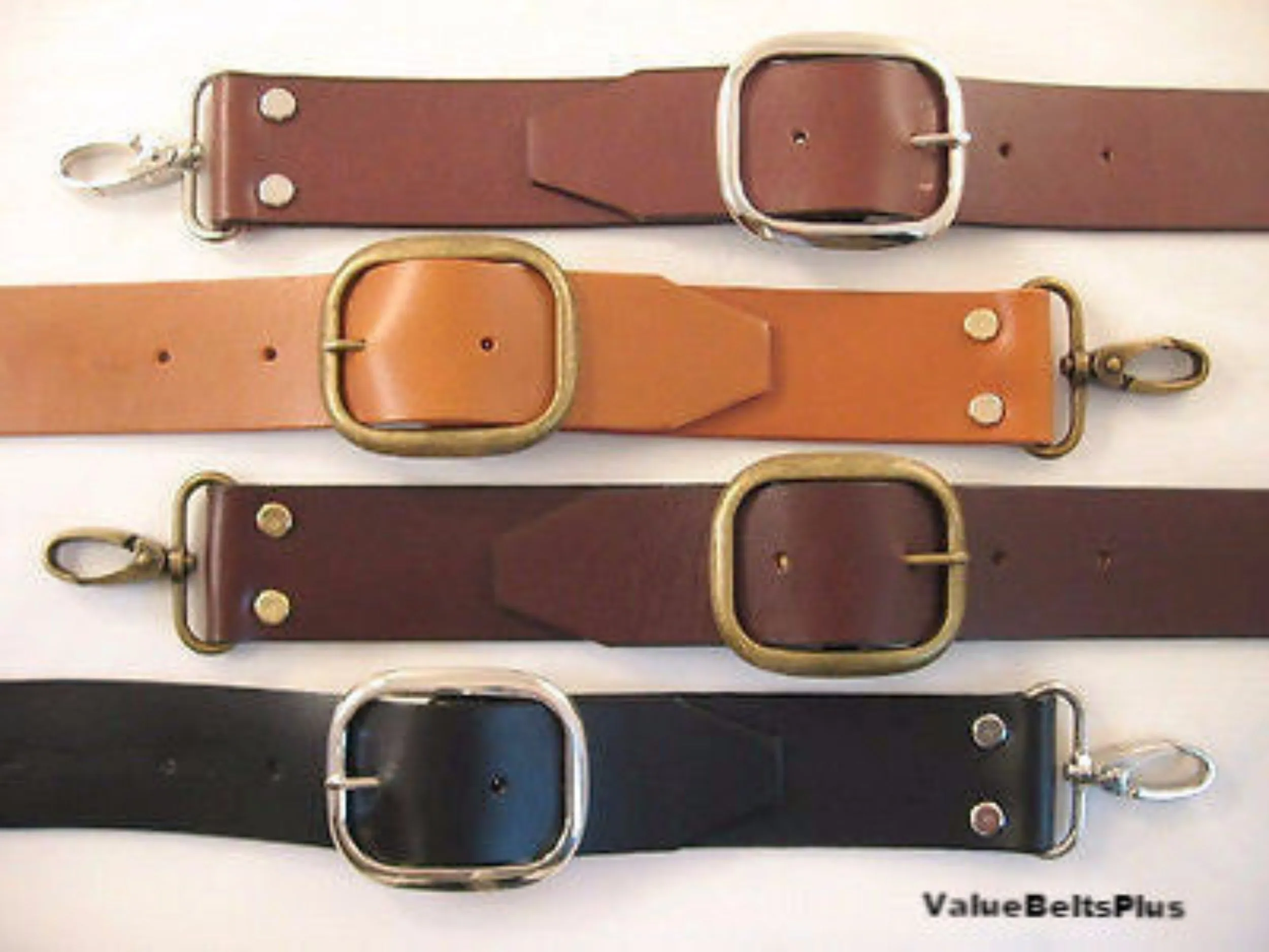 1.5" Sturdy Leather Adjustable Crossbody Luggage Bag Replacement Strap 6 lengths