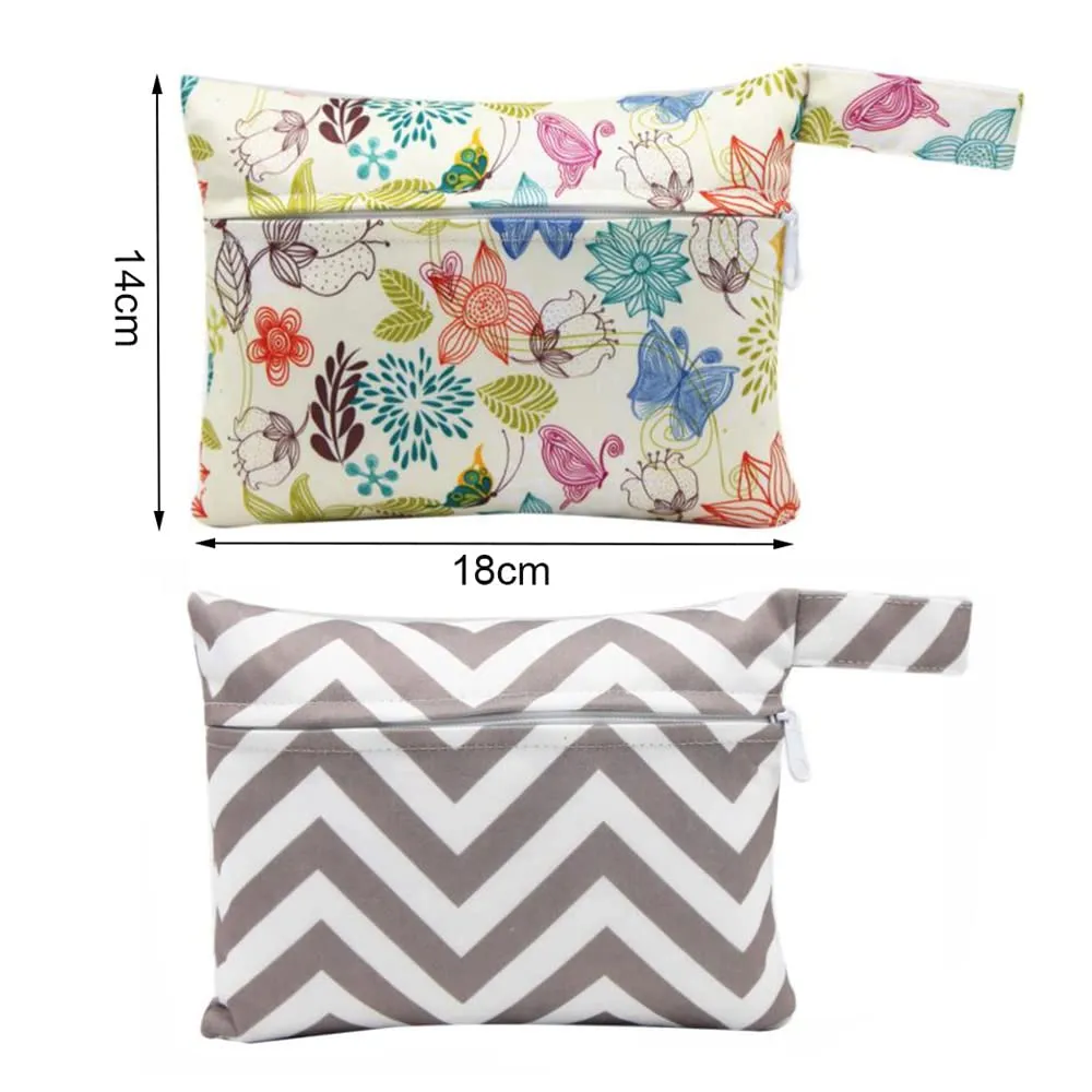 2 Pcs Sanitary Napkin Storage Bags,Menstrual Sanitary Maternity Pads Organisers Pouch Tampons Collect Bags Nursing Pad Holder Washable for Women and Girls