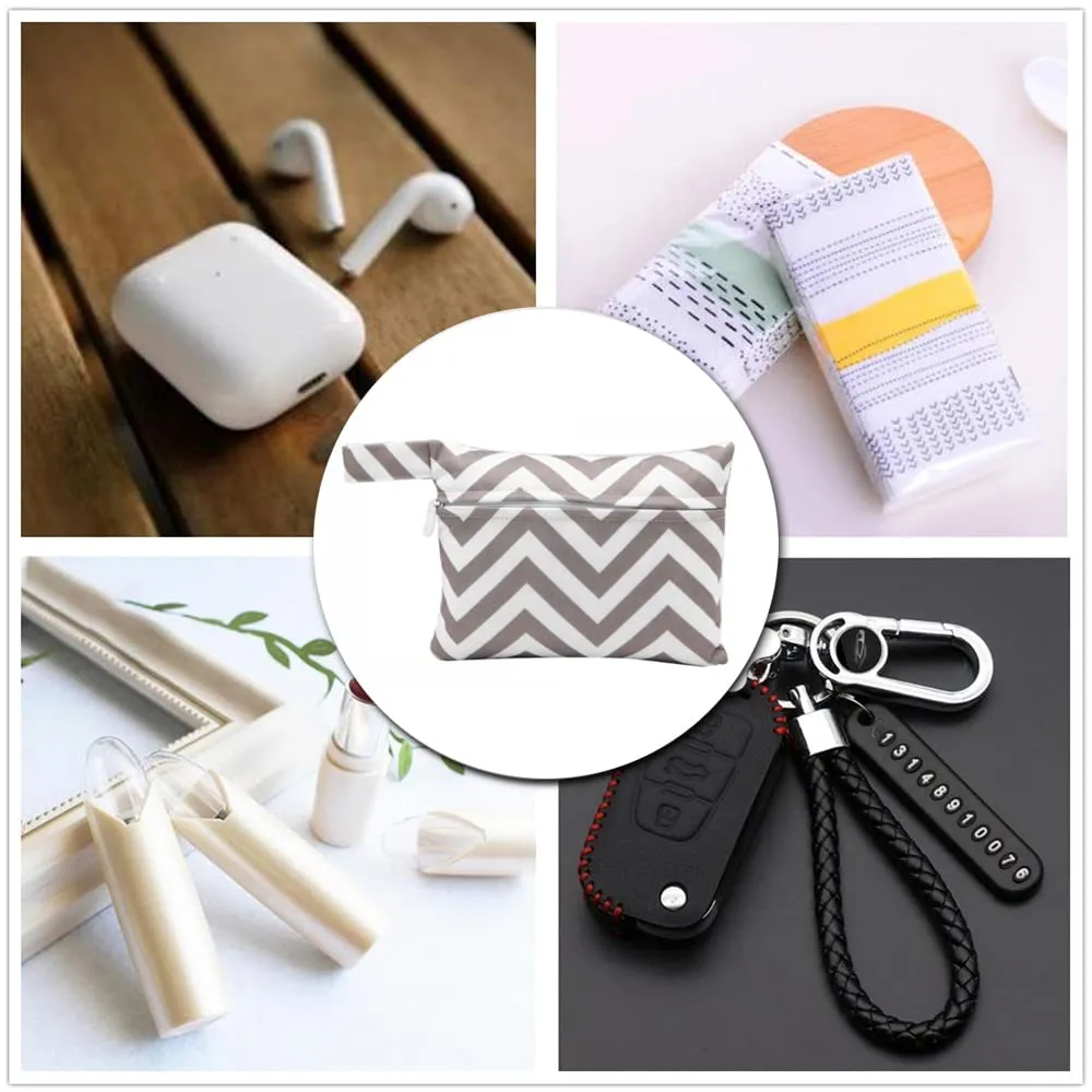 2 Pcs Sanitary Napkin Storage Bags,Menstrual Sanitary Maternity Pads Organisers Pouch Tampons Collect Bags Nursing Pad Holder Washable for Women and Girls
