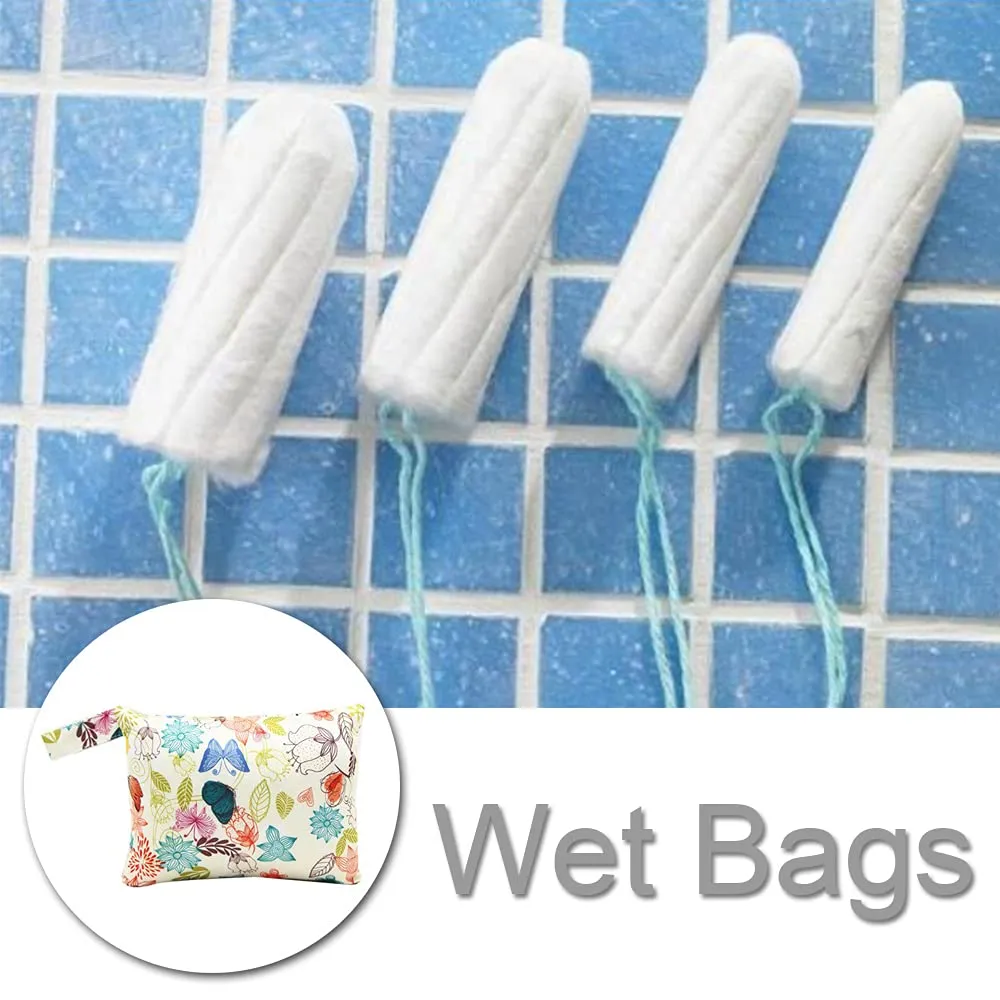 2 Pcs Sanitary Napkin Storage Bags,Menstrual Sanitary Maternity Pads Organisers Pouch Tampons Collect Bags Nursing Pad Holder Washable for Women and Girls
