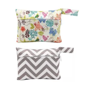 2 Pcs Sanitary Napkin Storage Bags,Menstrual Sanitary Maternity Pads Organisers Pouch Tampons Collect Bags Nursing Pad Holder Washable for Women and Girls