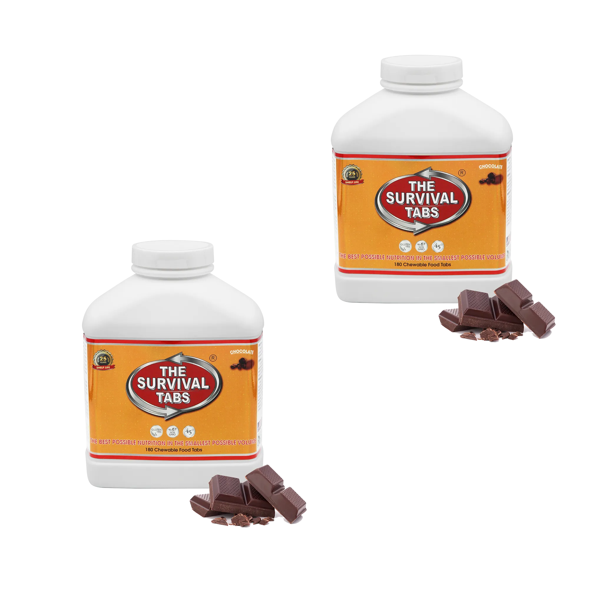 30 days of emergency survival food supply chocolate 25-year shelf life none GMO gluten-free