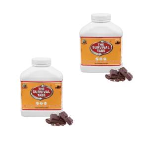 30 days of emergency survival food supply chocolate 25-year shelf life none GMO gluten-free