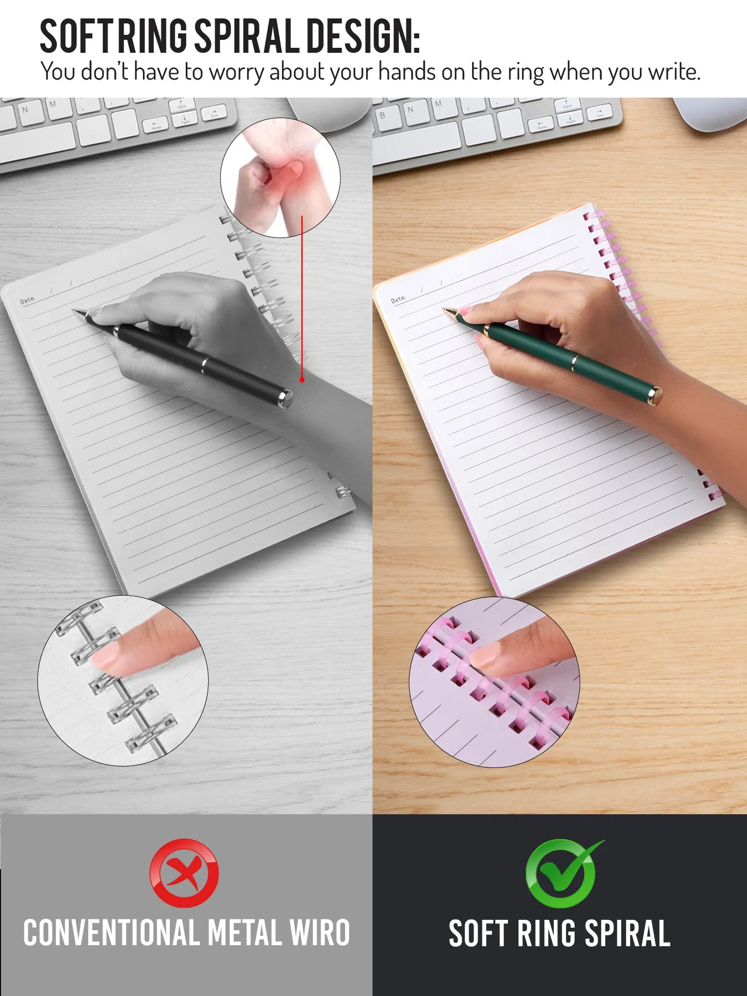 A5 Soft Spiral Bound Notebook - Radiant Joy