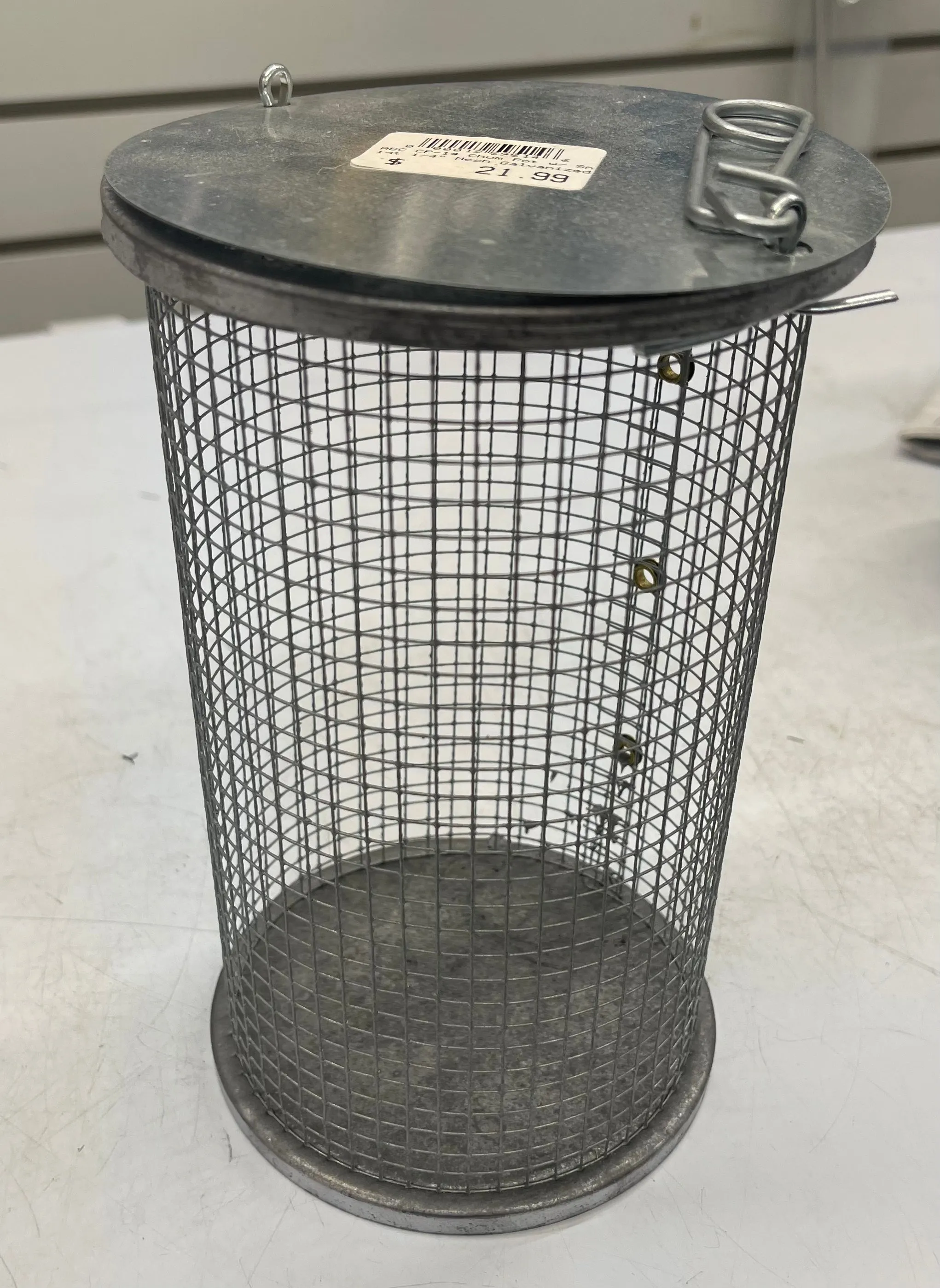 ABC CP Chum Pot w/ Snap - Galvanized Mesh - 1 Quart