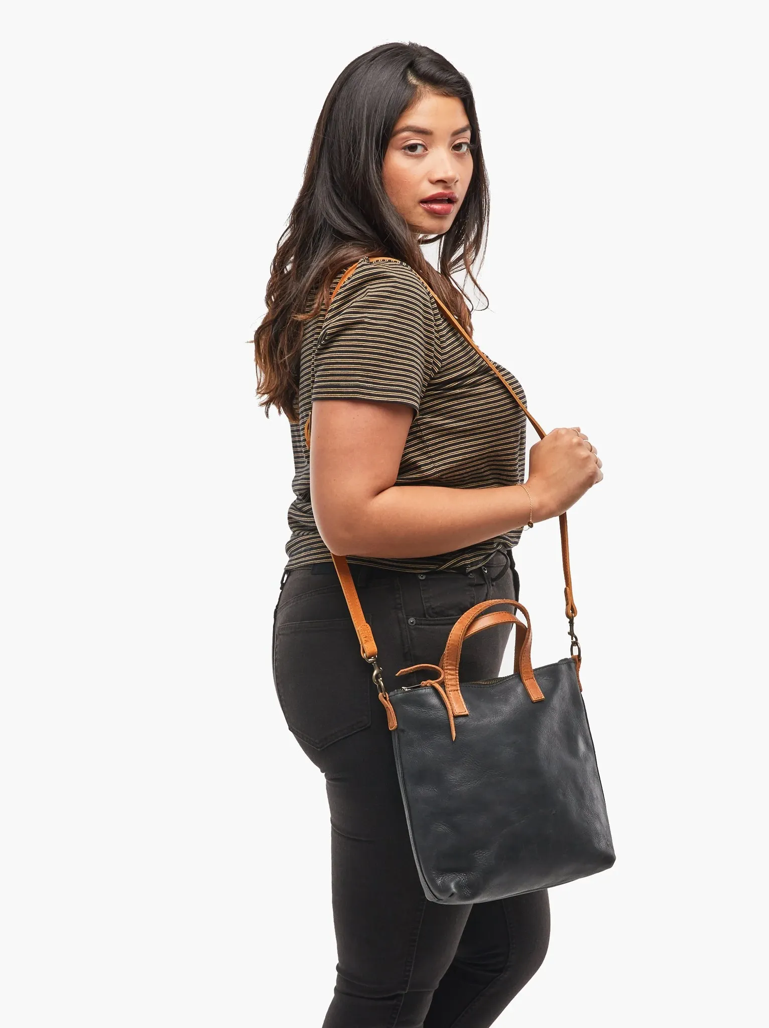 Abera Commuter in Black & Cognac