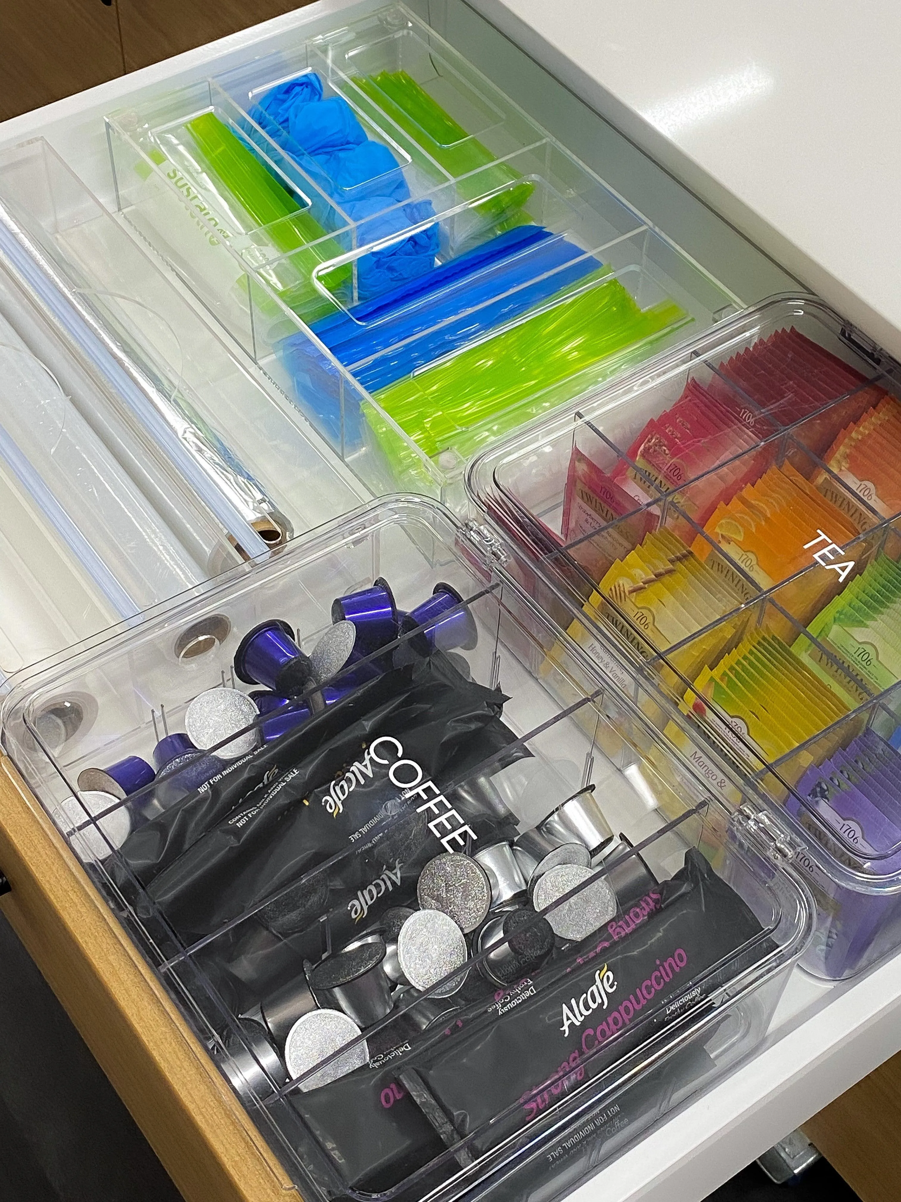 Acrylic Sandwich Bag Organiser