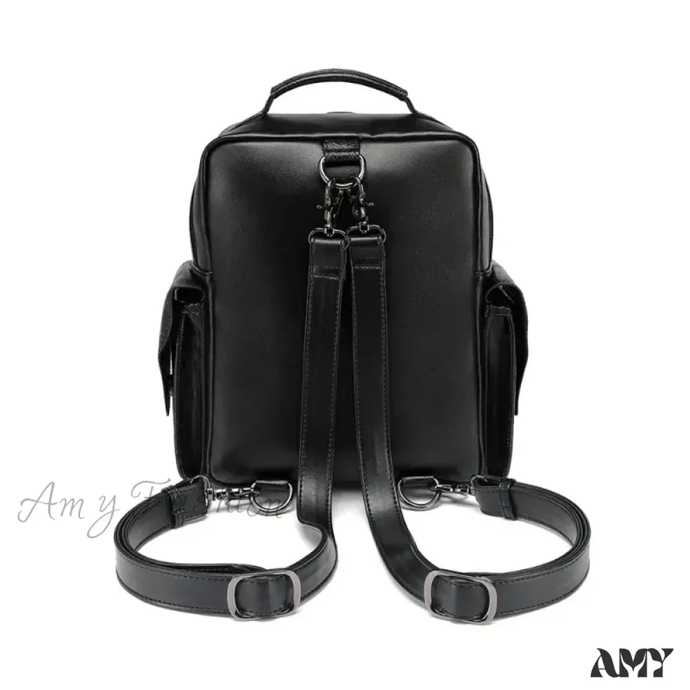 Backpack Skull Style Bag Large Waterproof Capacity Unisex Multi-function Goth