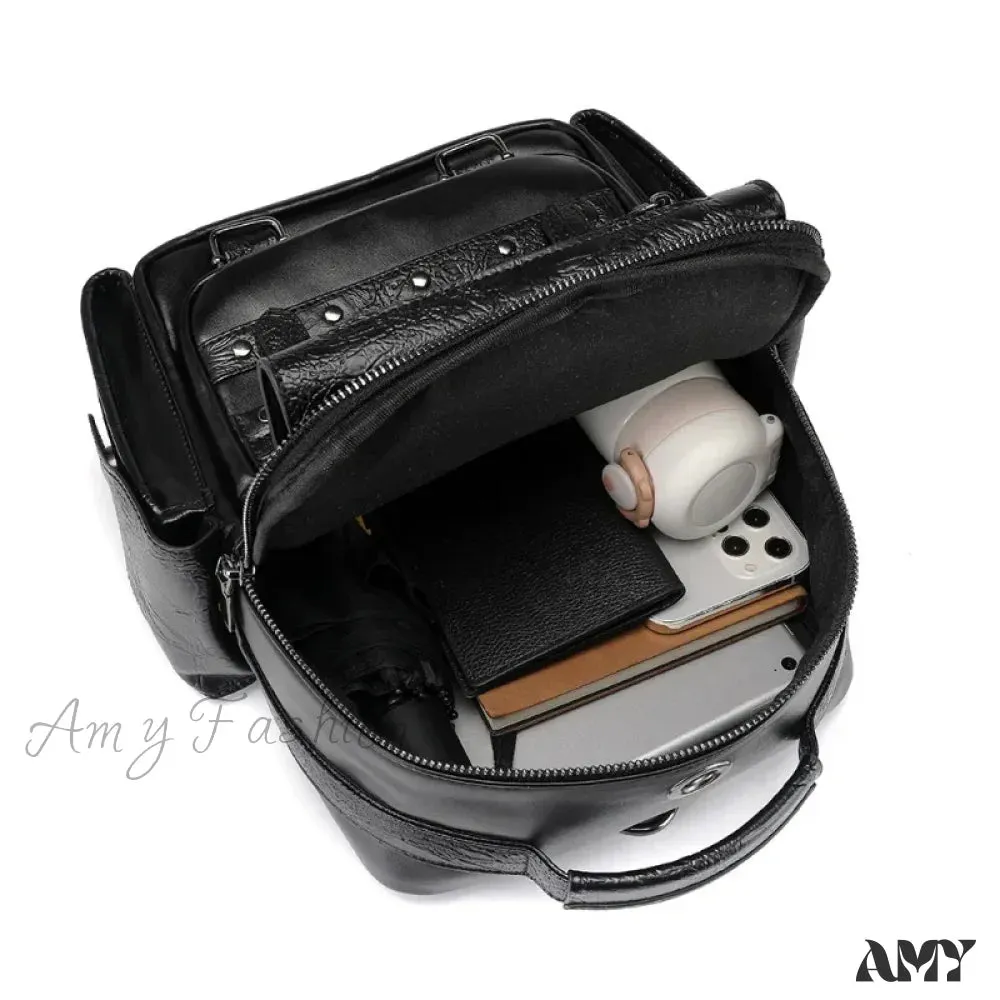 Backpack Skull Style Bag Large Waterproof Capacity Unisex Multi-function Goth