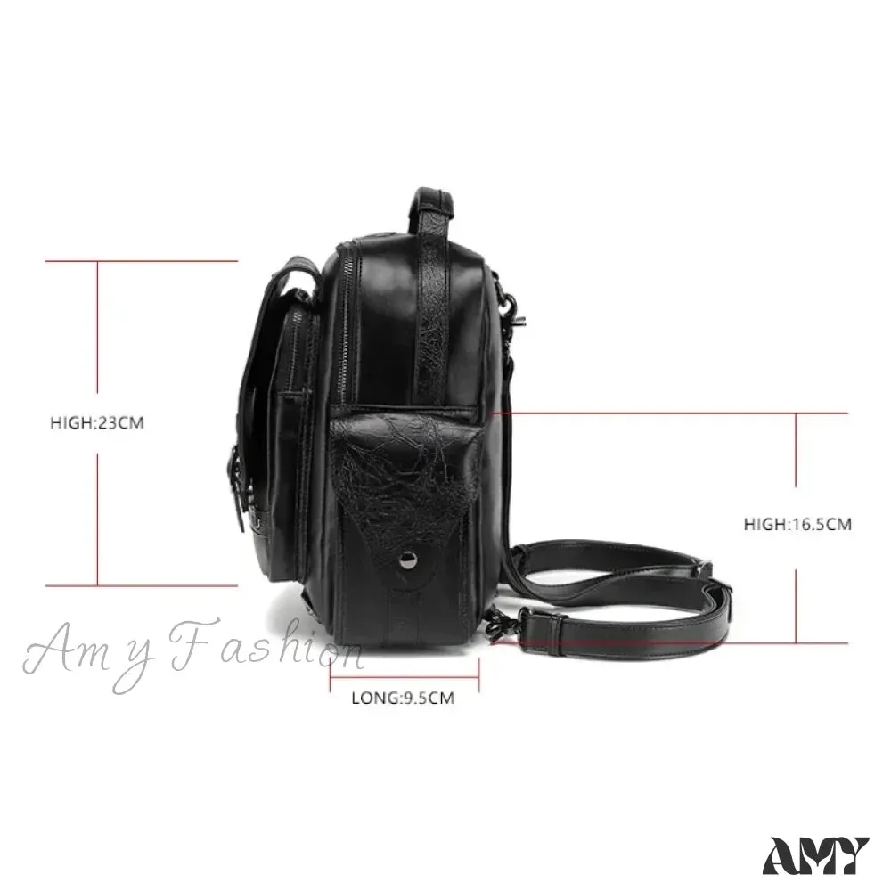Backpack Skull Style Bag Large Waterproof Capacity Unisex Multi-function Goth