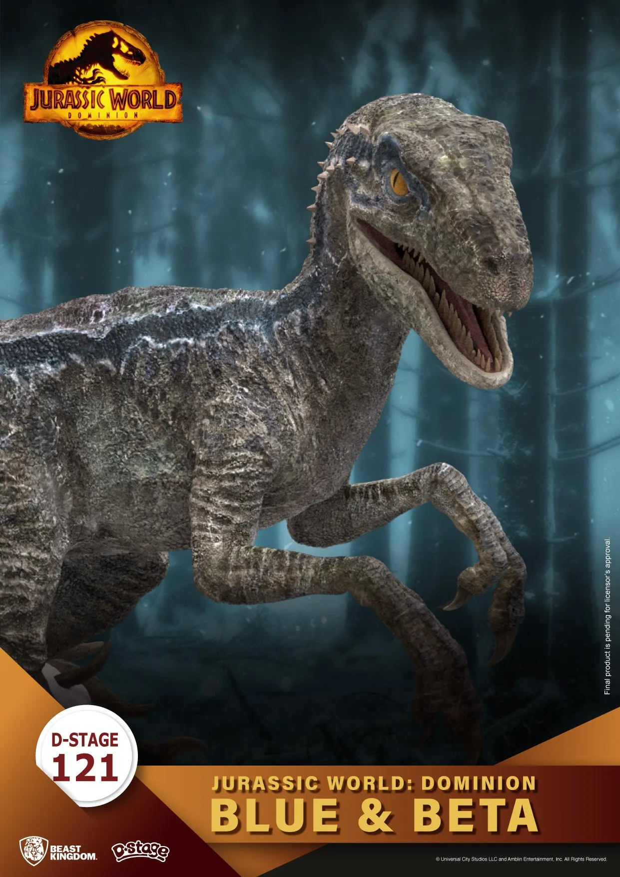 Beast Kingdom DS-121 Jurassic World: Dominion-Blue & Beta Diorama Stage D-Stage Figure Statue