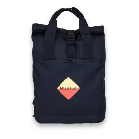 Black Roll-Top Backpack