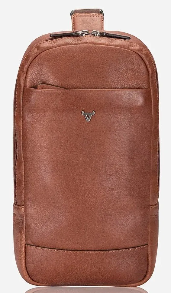 Brando Kudu Leather Single Strap Backpack | Copper