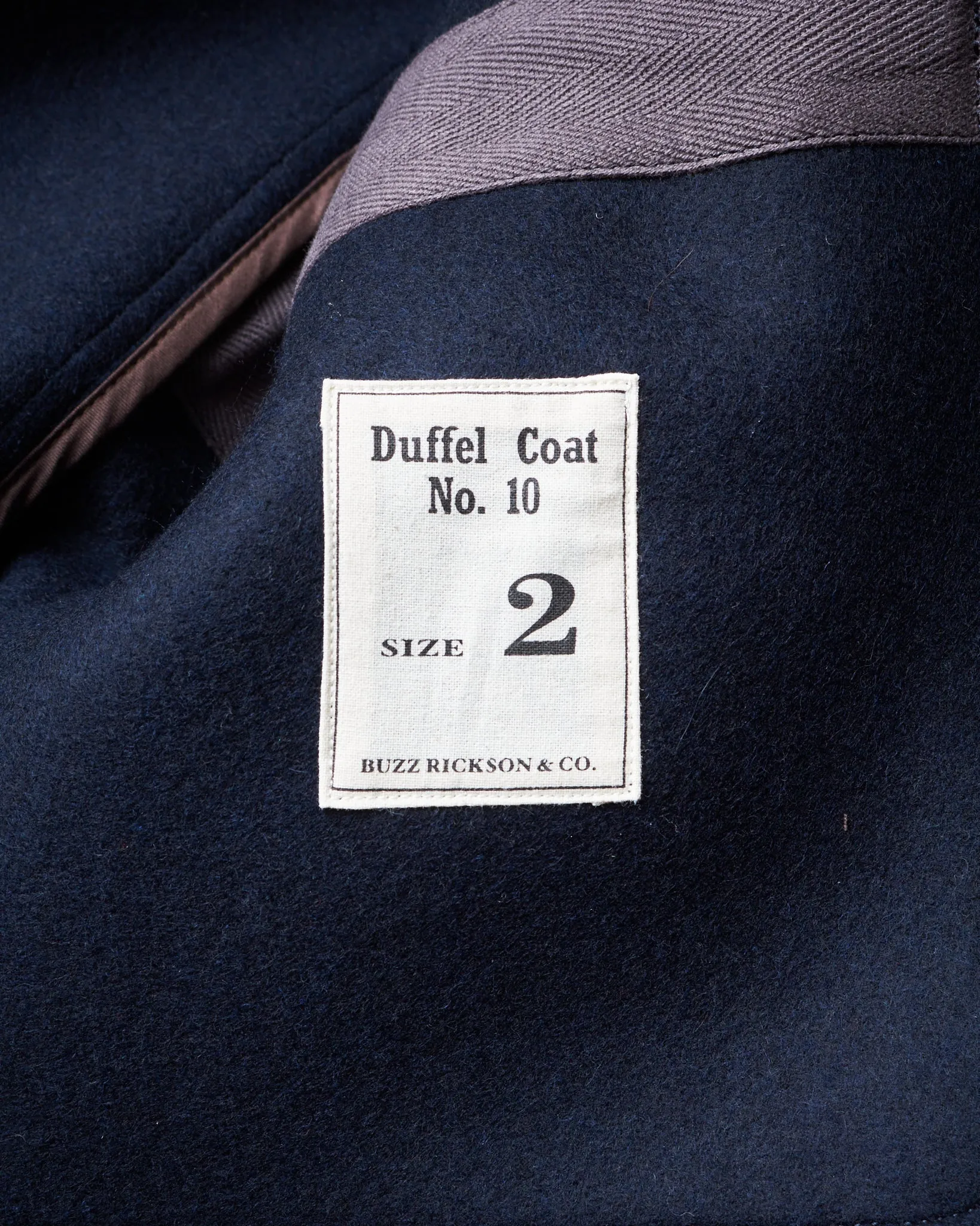 Buzz Rickson's Wool Duffle Coat Navy BR15164