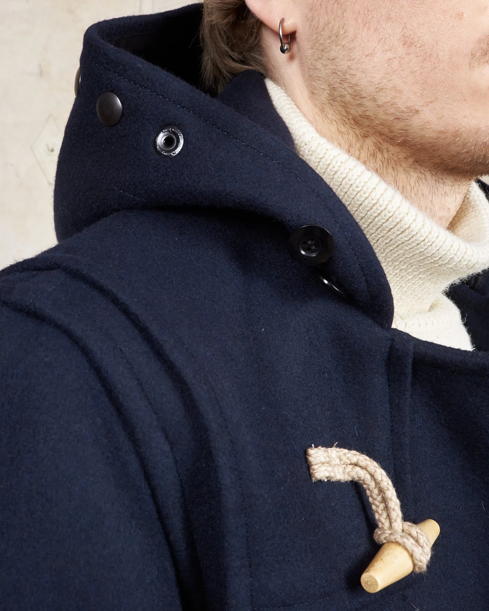 Buzz Rickson's Wool Duffle Coat Navy BR15164