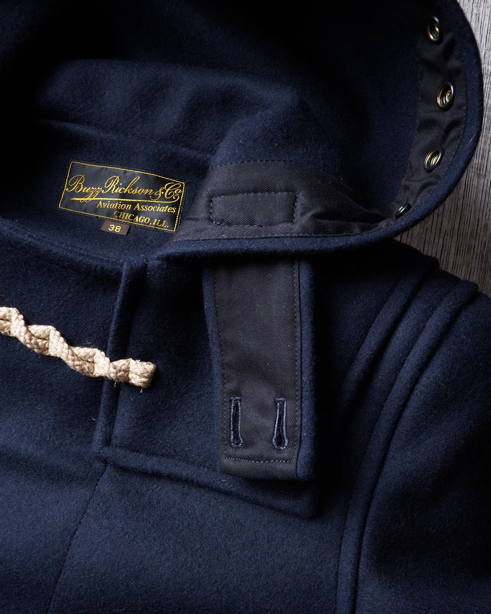 Buzz Rickson's Wool Duffle Coat Navy BR15164