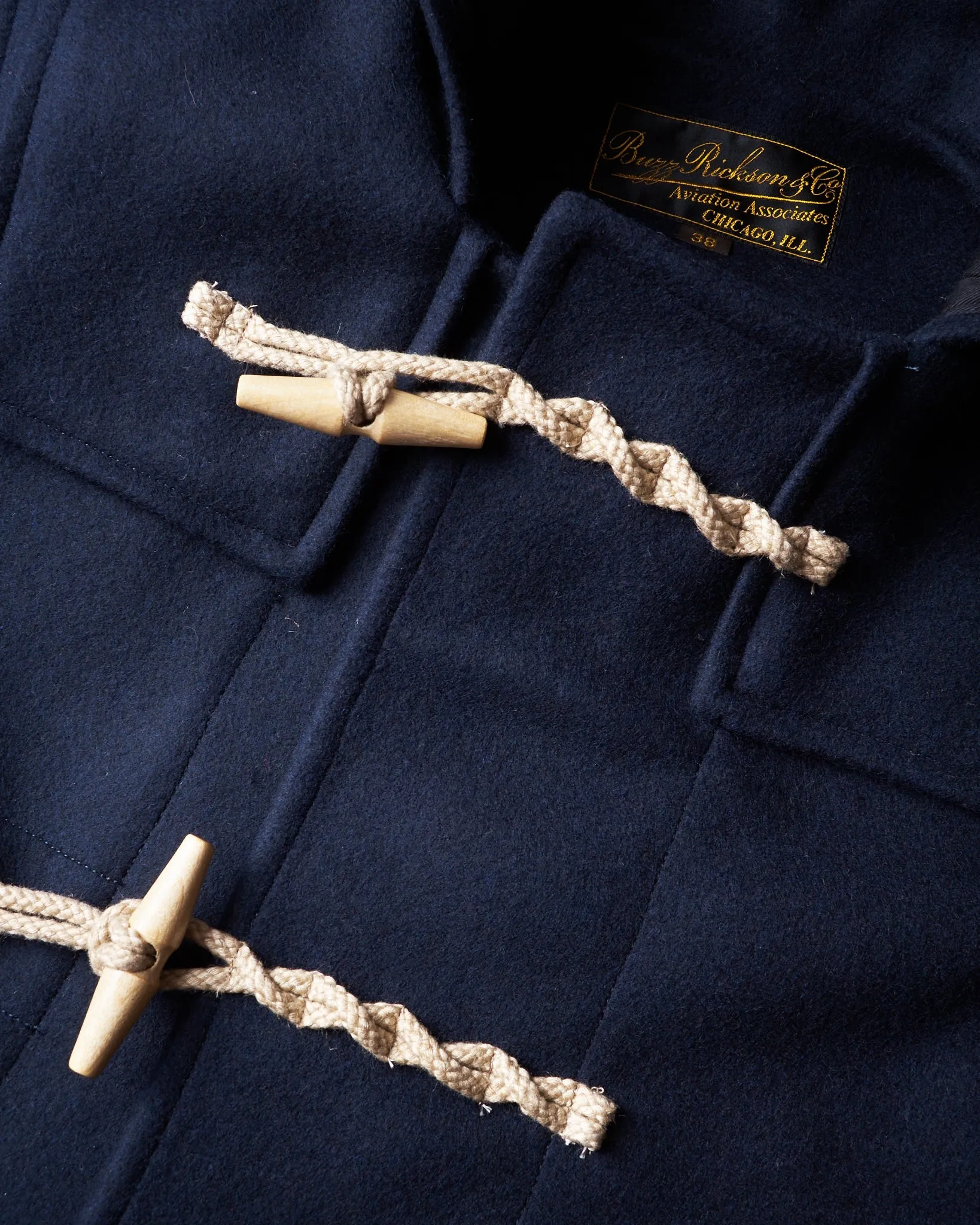 Buzz Rickson's Wool Duffle Coat Navy BR15164