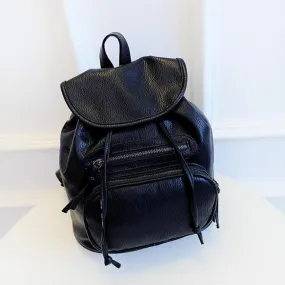 Designer Pack Style Shoulder Backpack, Travel Bag, in Black and White