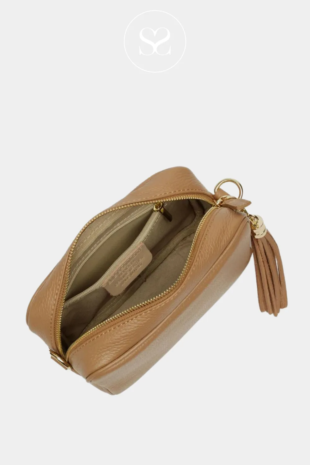ELIE BEAUMONT -  CROSSBODY BAG -  CAMEL