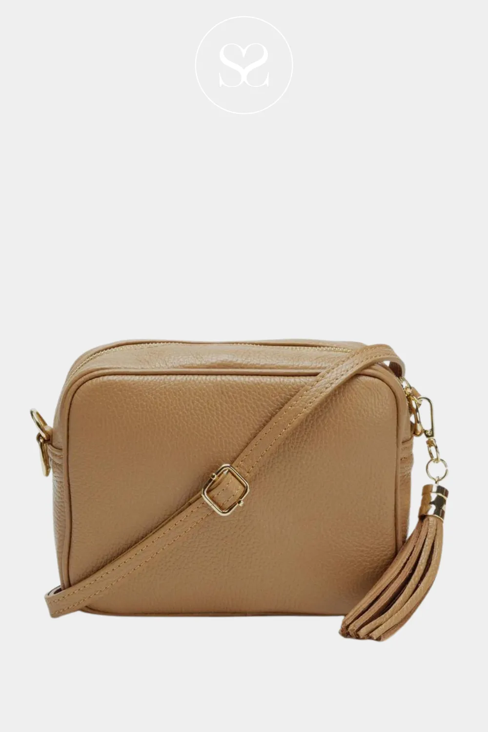 ELIE BEAUMONT -  CROSSBODY BAG -  CAMEL