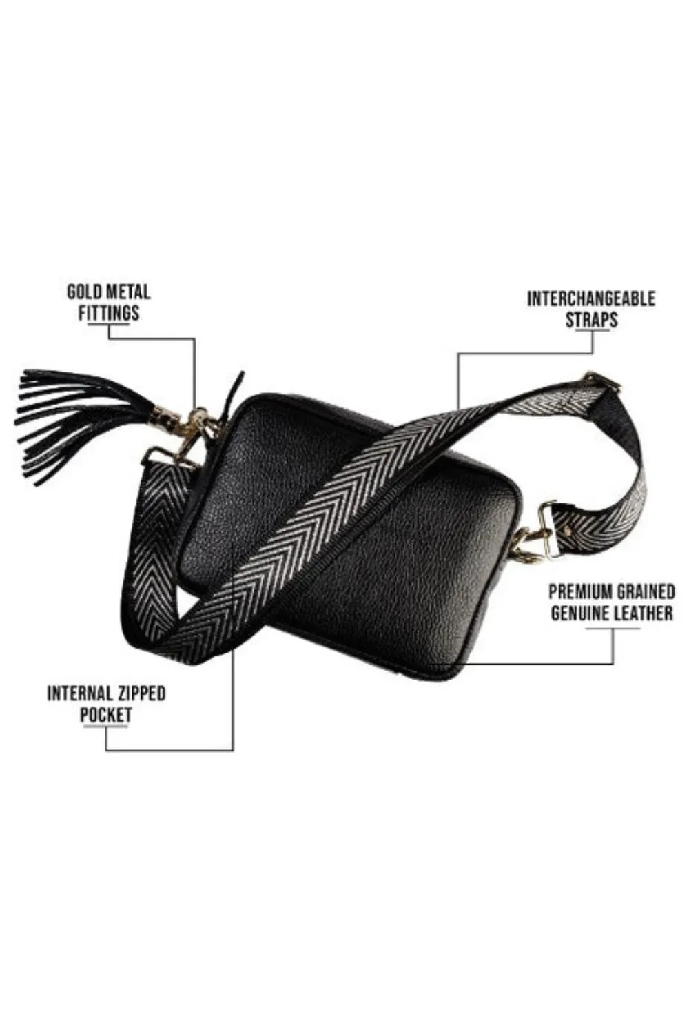ELIE BEAUMONT - CROSSBODY BAG - GOLD