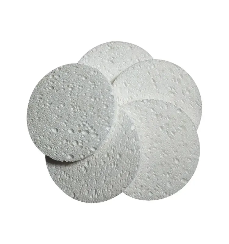 Face Round Makeup Remover Tool: Natural Wood Pulp Sponge, Cellulose Compress Cosmetic Puff, Facial Washing Sponge (5/10pcs, 6/7/8/9cm).