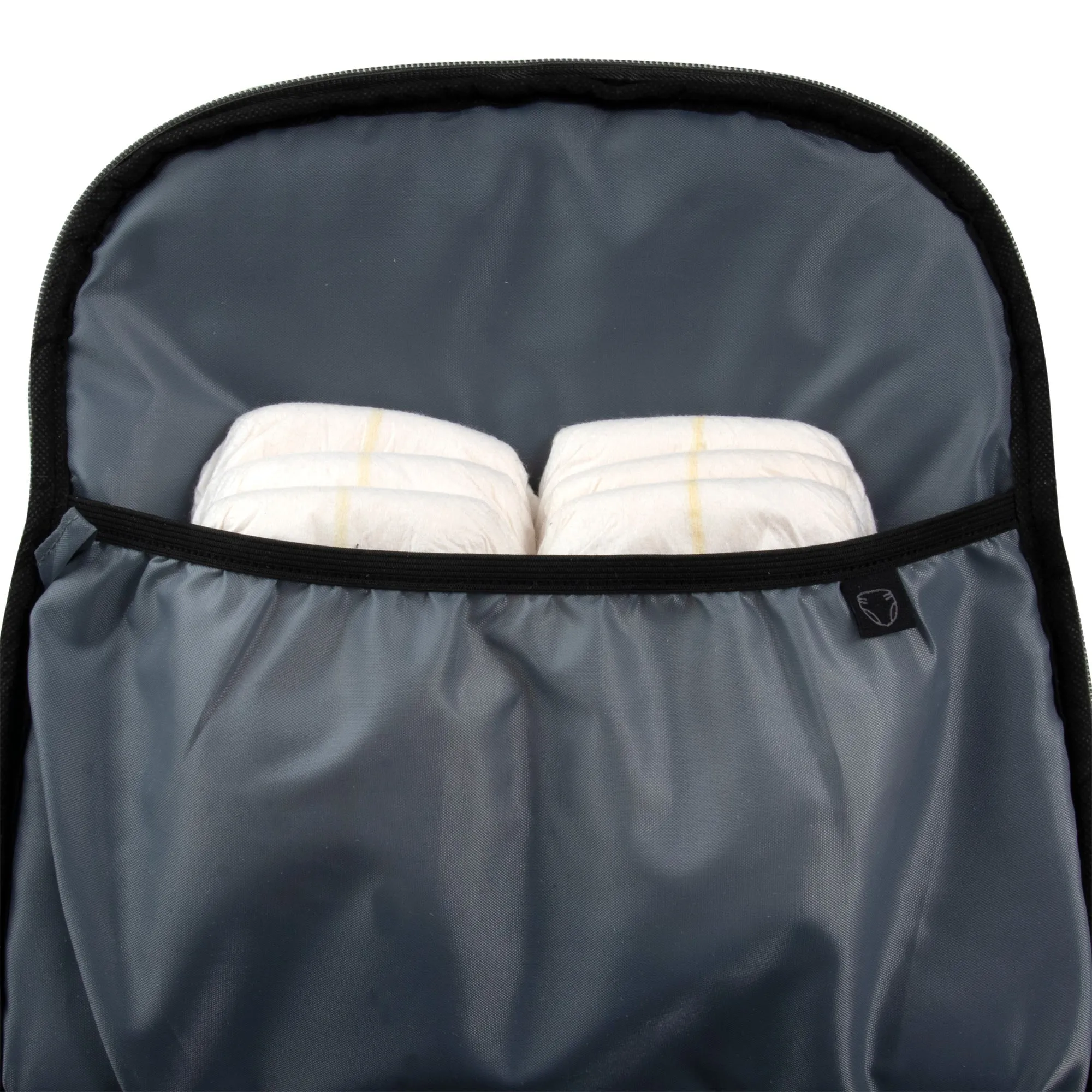 Fisher-Price Fastfinder Multi-Pocket Diaper Bag Backpack - Black
