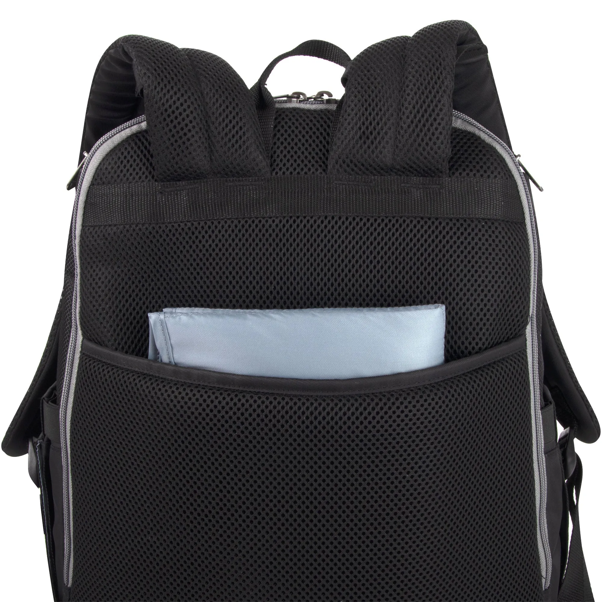 Fisher-Price Fastfinder Multi-Pocket Diaper Bag Backpack - Black