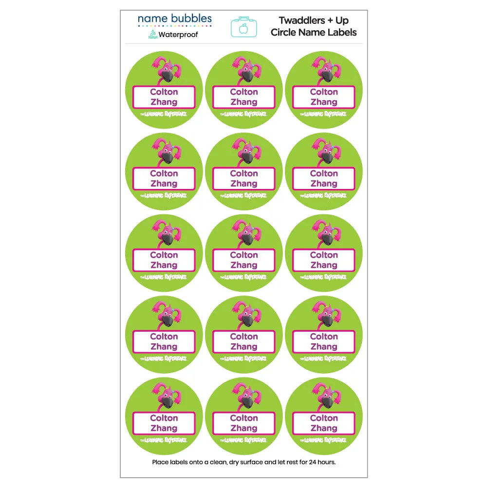 Flexi Twaddlers   Up Circle Name Labels