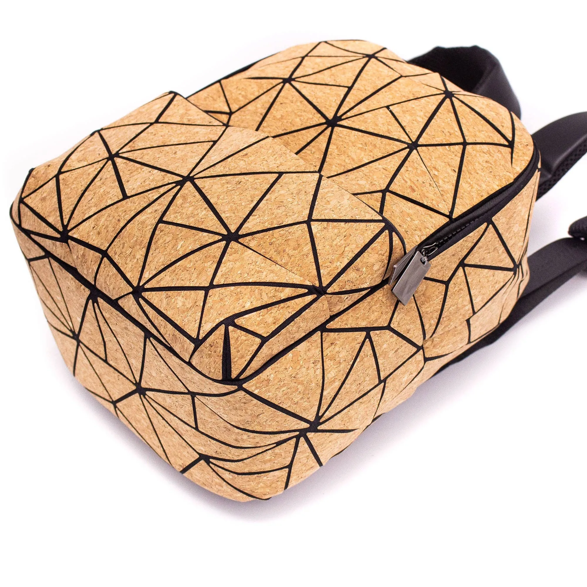 Geometric Cork Backpack (BAG-2064)