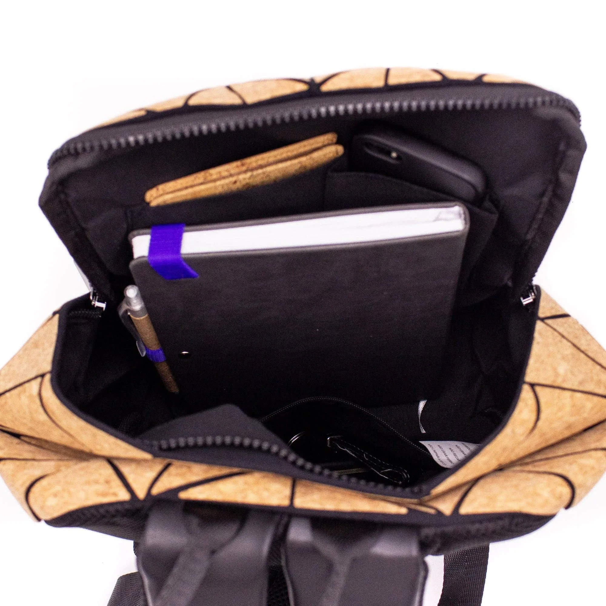 Geometric Cork Backpack (BAG-2064)