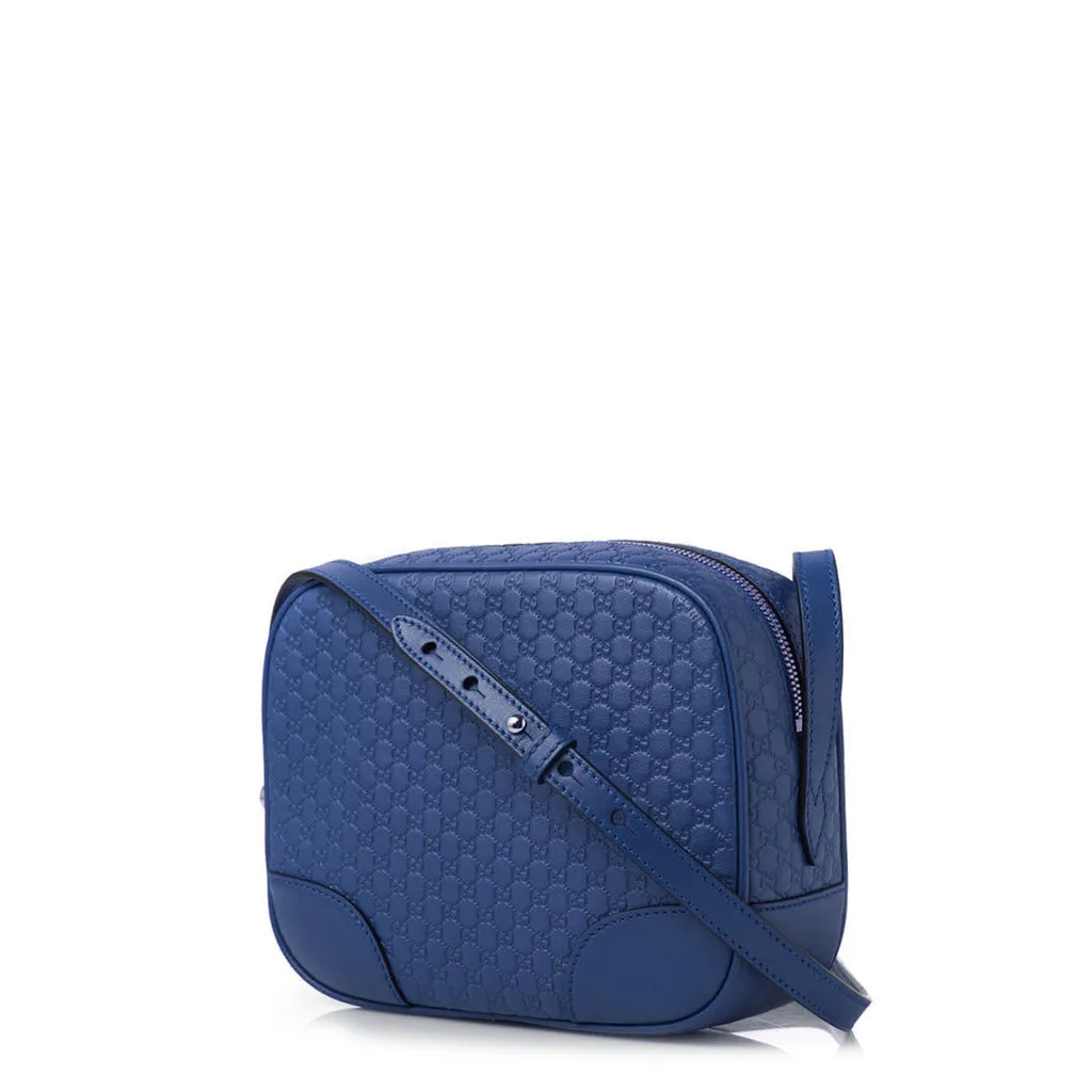 GG Leather Blue Crossbody Bag