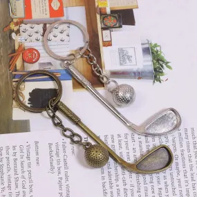 Golf Club Ball Keychain - Stylish Souvenir for Golf Lovers & Fans