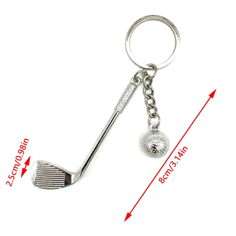 Golf Club Ball Keychain - Stylish Souvenir for Golf Lovers & Fans
