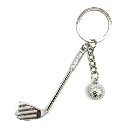 Golf Club Ball Keychain - Stylish Souvenir for Golf Lovers & Fans