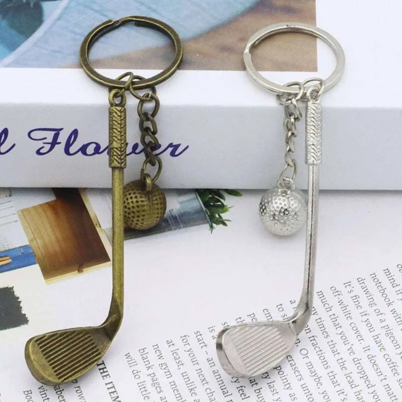 Golf Club Ball Keychain - Stylish Souvenir for Golf Lovers & Fans