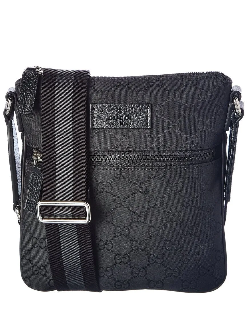 Gucci Small GG Nylon Messenger Bag
