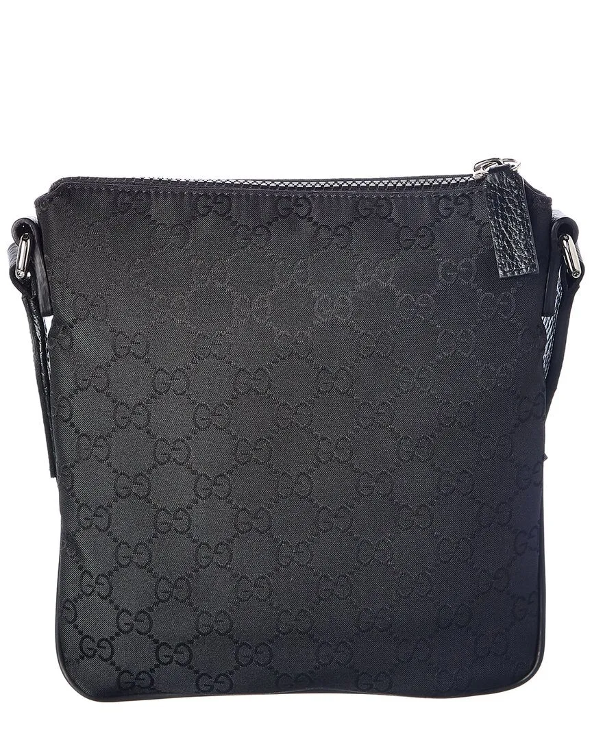 Gucci Small GG Nylon Messenger Bag