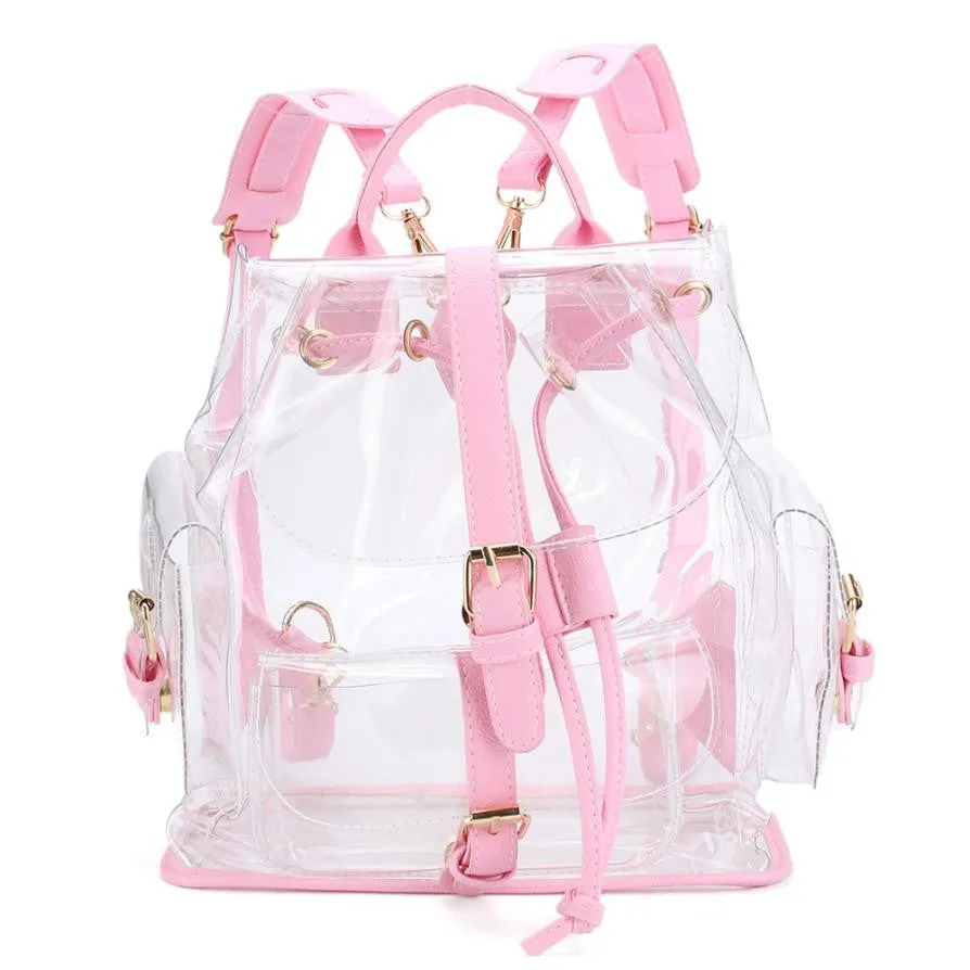 HOT ITEM! Mini Backpack Clear Plastic See Through, Transparent Backpack