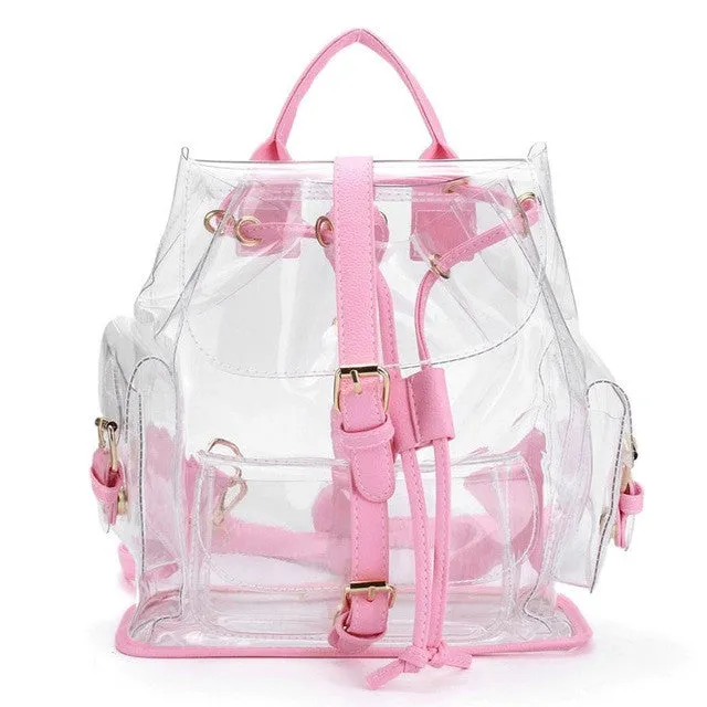 HOT ITEM! Mini Backpack Clear Plastic See Through, Transparent Backpack