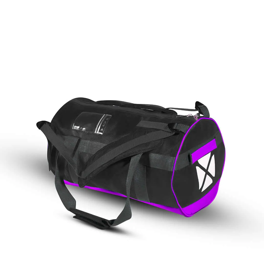 JOURNEY DUFFEL  BLACK / PURPLE