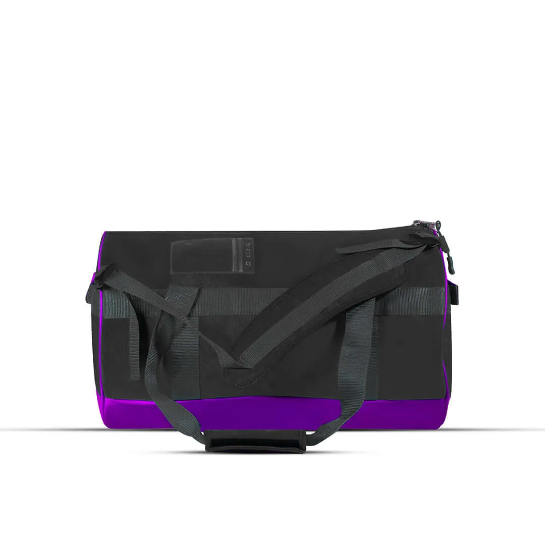 JOURNEY DUFFEL  BLACK / PURPLE
