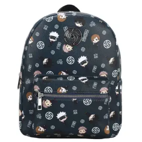 Jujutsu Kaisen Chibi Character AOP Metal Badge Mini Backpack