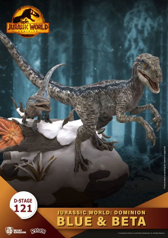 Jurassic World: Dominion - D-Stage PVC Diorama - Blue & Beta  reproduction