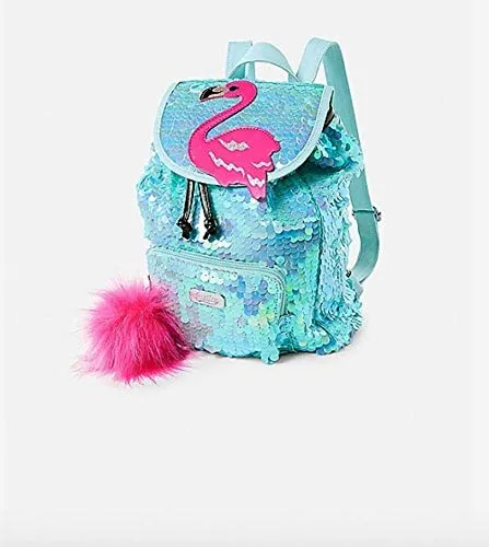 Justice Flamingo Flip Sequin Mini Rucksack