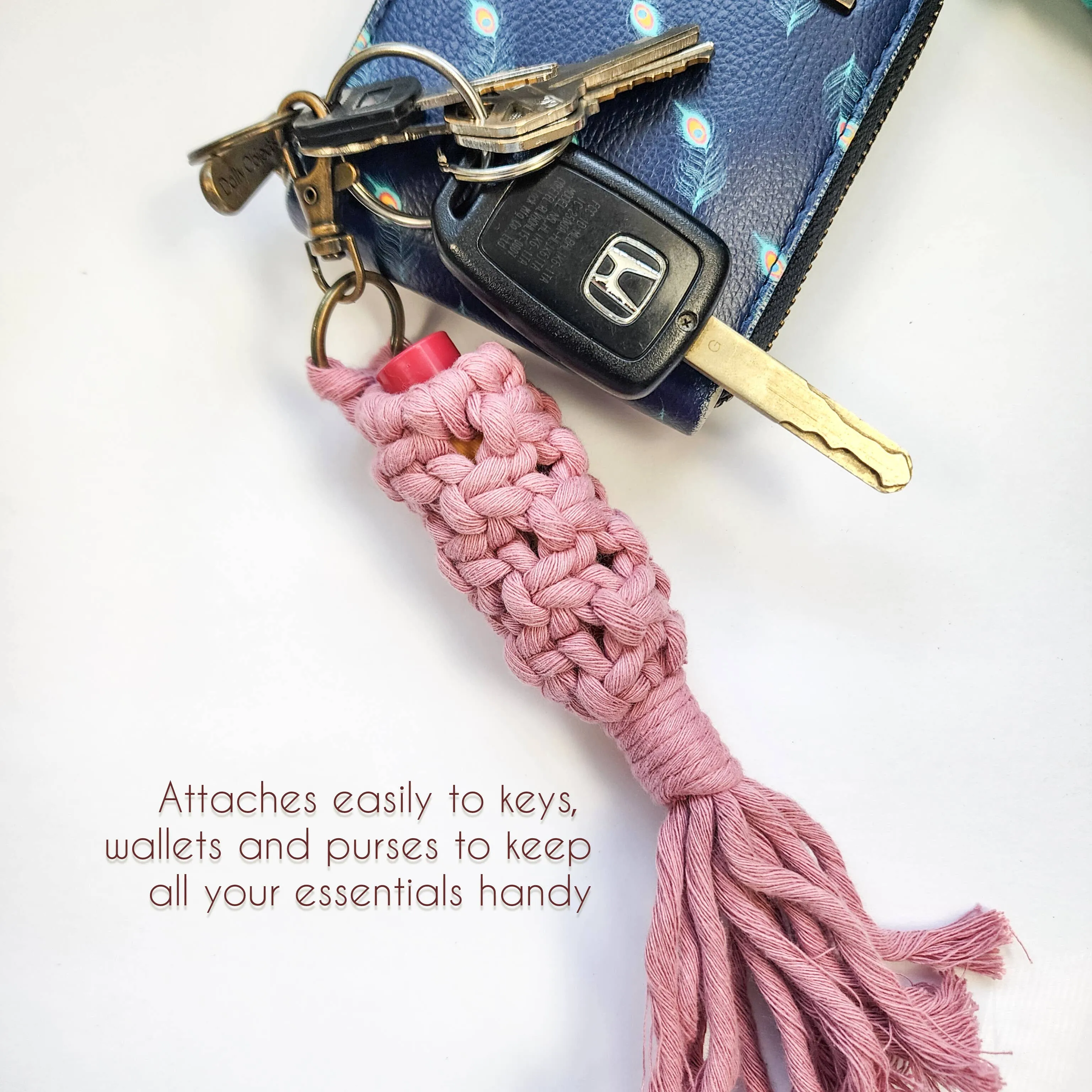 Macrame Chapstick/Lip Balm Holder, Accessories for Women WHOLESALE