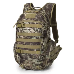Mardingtop 35L Tactical Backpacks Molle Hiking daypacks for Camping Hiking Military Traveling Motorcycle (Snake Skin Printed-35L)