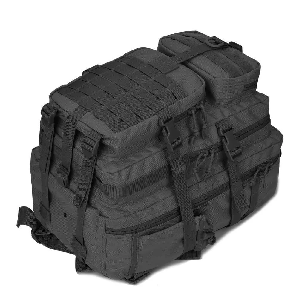 Military Tactical Backpack w/Bottle Holder, Small 3 Day Assault Pack Army Molle Bug Bag Rucksack
